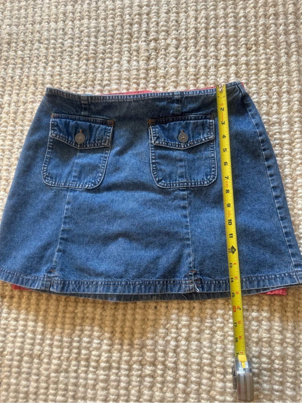 J. Crew Red Cotton Mini Skirt and different brand denim skirt - Picture 6 of 9